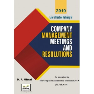 Book Corporation's Law & Practice relating to Company Management Meetings & Resolutions [HB] by D. P. Mittal